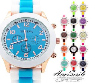 Fashion Multicolor Ginevra Watchs Students Orologi Orologi di alta qualità Casual Simple Silicone Table Whole4479856