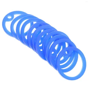 Colarinhos de cachorro 15 pcs acessórios de cobertura protetora Nome tag tount US ring para colar suprimentos de estimação silenciadores de sílica gel