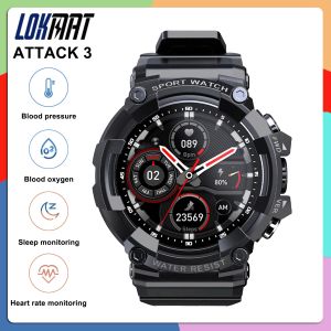 Steuerung von Lokmat Angriff 3 Smart Watch 1.28 '' TFT Fulltouch Bildschirm BT CALL EKG Überwachung Mehrere Sportwatch -Musikkontrolle Smartwatches