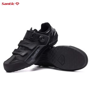 Schuhe Santische Männer Radfahrer Schuhe atmungsaktueller Outdoor Zapatillas Ciclismo Professioneller Straßenfahrradschuhe Nonslip Nolock Fahrradschuhe 8005