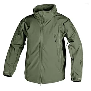 Jagdjacken Armeekampfanzug für Männer Militär Fleece Weichschale Taktische Jacke wasserdicht und warm Camping Herbst Winter