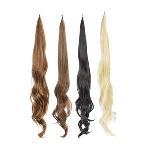 human curly wigs Xuchang wig female long internet celebrity sweet stick hair ponytail braid ponytail