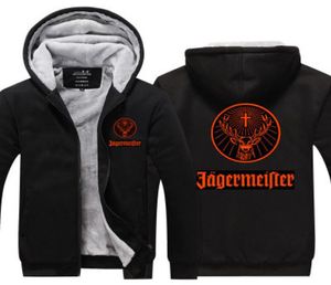 2019 Winter Hoody Jagermeister 남성 여성 두껍게 가을 후드 옷의 옷 땀 셔츠 지퍼 재킷 플리렉 까마귀 스트리트웨어 9987849