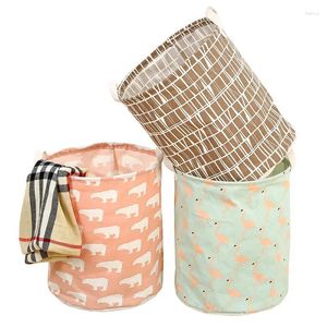 Storage Bags Basket Dirty Laundry Folding Large Capacity Clothing Bucket Children Toy Home Waterproof Organizer With Handles