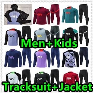 21 22 23 2425 Tracksuit Soccer Jersey Shirt Football Training Training Suit Jacket 22 2023 2024 2025 Chandal Futbol Surverement Foot Maillot de Men and Kids Kit