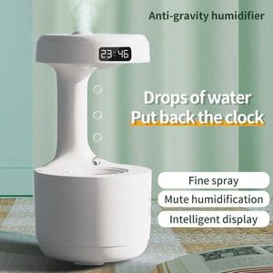 Luftbefeuchter Neue Innovation Anti -Schwerkraft -Wasser Drop Gegenfluss Luftbefeuchter stiller Haushalt Nebel große Kapazität Desktop Schlafzimmer Y240422