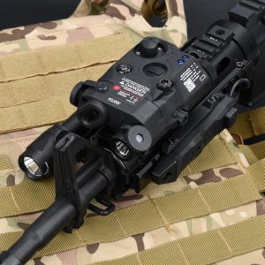 Światła AN/UHP PEQ15 Airsoft Red Green Blue Dot Laser Sight PEQ15 Bateria Bateria taktyczna Surefir M600 M300 M600C Latarka Broń