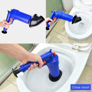 Halter Luftkraftabfluss Blaster Pistole Hochdruck Rohrköpfe Drainierreiniger Pumpe Pipeline verstopft Remover Bad Waschbecken Toilettenreiniger