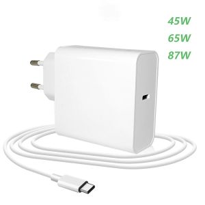 Chargers 45W 65W 87W 20V 3.25A USB Typ Cypd Charger Adapter laptopa USB C dla książki Pro 12 13 Huawei Matebook HP Dell Notebooks