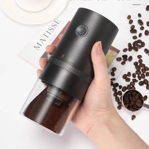 Grinders 2023 Upgrade Portable Electric Coffee Grinder Typec Charge Charge Profissão de Cerâmica Cere de Celera Core Finder