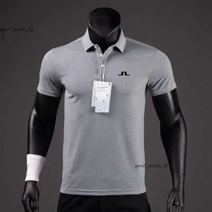 Designerskie polo letnie koszule golfowe mężczyźni swobodny polo krótkie rękawy oddychające Szybkie j Lindeberg Wear Sports Thirt 317