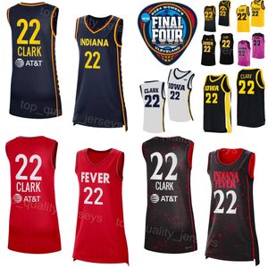 Indiana Fever Basketball 22 Caitlin Clark kjol tröjor kvinna man ungdom college iowa hawkeyes 45 Hannah Stuelke 20 Kate Martin 3 Sydney Affolter 2024 Final Four