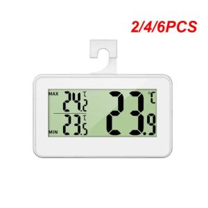 Mätare 2/4/6st Digital termometer och hygrometer Kylförvaring Kylskåp Frys Maximum och minsta temperaturskärm