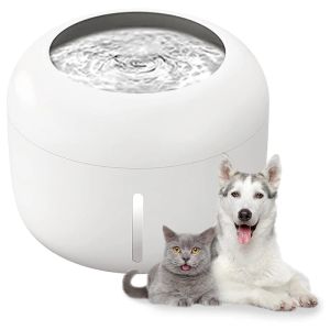 Purificatori da 2,5 litri con acqua gatto Fontana automatica Mute Water Bowl Feeder Electric USB PET Dispenser per gatti cani con 1 scatola filtro