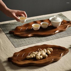 Tea Trays Wooden Serving Platter Tray Dessert Plates Healthy & Eco-friendly