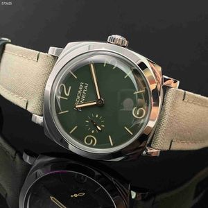 Pannerai zegarek luksusowy projektant kompletny zestaw zielonej tarczy 45 mm panahei rademir PAM00995 Automatyczne mechaniczne zegarki męskie