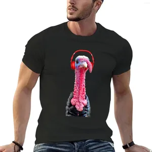 Men's Polos Turkey DJ Camiseta Animal Prind Boys Print Tshirts para homens