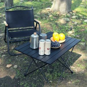 Camp Furniture Folding Camping Table Mini Camping Table Super Lightweight Portable Folding Barbecue Picnic Foldable Computer Table Outdoor Y240423