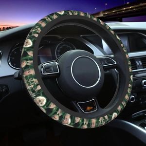 Steering Wheel Covers 37-38 Draco Malfoy Collage Elastic Magic Wizard Actor Braid On The Cover Car-styling