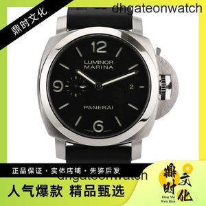 High End Designer Watches for Peneraa Fashion and Trendy Series Precision Steel Automatic Mechanical Mens Watch PAM00312 Original 1: 1 med riktig logotyp och låda