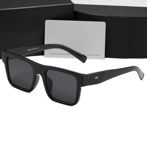 Designer Solglasögon Män mode Triangel Logo Luxury Full Fram Sunshade Solglasögon för kvinnor Mens polariserade UV400 -skyddsglasögon med låda