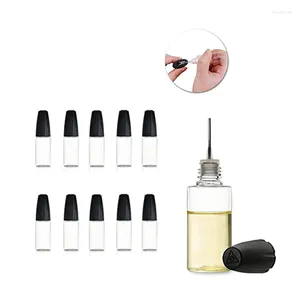 Depolama Şişeleri 10 PCS Dispenser Aplikatör Kiti 10ml Plastik Squeeze Bottless CAPS BAŞKA BÜYÜK Tüp Nozulu Sıvı Tutkal ve Mürekkep