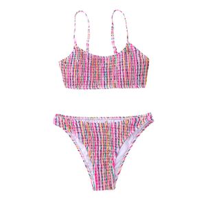 Neue europäische und amerikanische Mode Badeanzug Split Bikini Set für Frauen Badebekleidung Rose Sexy Bikini Set