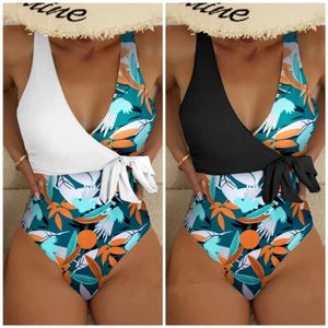 New Sexy Printed Patchwork Bikini Women's Swimsuit