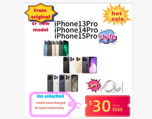 Twarz ID oryginalny Apple iPhone XR w iPhone 15 Pro iPhone15pro Telefon 4G LTE odblokowany model systemu iOS zmieniony w ustawieniach z akcesoriami prezentowymi 64G 128G 256G