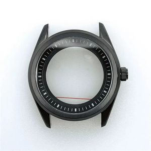 Orologi NH35 Custodia in vetro a zaffiro 41mm Black inossidabile orologio in acciaio inossidabile per NH35 NH36 4R35A 4R36A MOVIMENTO MECCAZIONE MOVIMENTO MECCAZIONE Custodia