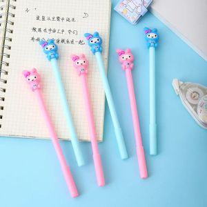 Stifte 12/60 PCs Großhandel kreative Cartoon weiche Klebstoffgel Stifte Süßes Hoch Schönheit Styling Student Signature Pen Geschenk