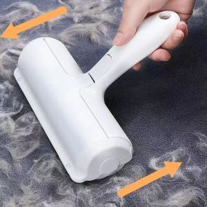 Grooming New Pet Hair Remover Roller 2Way Removing Dog Cat Lint Sticking Roller For Furniture Carpet Selfcleaning Lint Pet Accessories