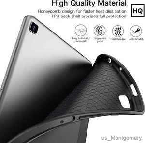Tablet PC Cases Torby Case for Galaxy Tab S6 Lite 10.4 2024 P620 P625 P610 P615 Okładka z uchwytem ołówkiem Trójkrotnie stojak Smart Shell