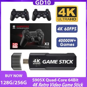 Консоли GD10 4K Game Stick Retro Video Game Console emuelec System 40+Simulators 40 000+Games Buildin Hdmicabative Output