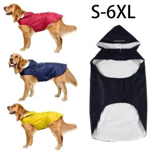 Regnrockar vattentäta husdjurskläder stor hund regnrock reflekterande husdjur regnkläder hund hoodie jacka regn poncho hund tillbehör ropa perros