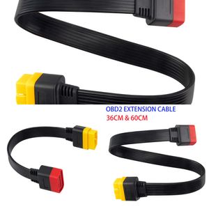 New New Universal Male to 16 Pin Female OBD2 Connector for Car Auto Diagnostic Tool OBDII Extension Extending Cable