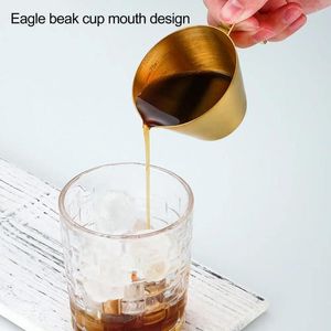 Чашки блюдки кофе измерение чашки из нержавеющей стали эспрессо со шкалом 100 мл для напитков