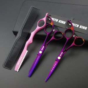 Blades 5,5 polegadas de tesoura profissional de cabelos/tesouras, tesoura de corte/tesoura de afinamento/Razor/Kitcomb+Kits Hight Quality