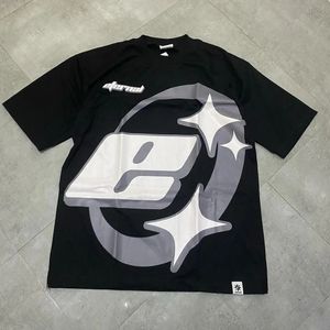 Y2K Tops Мужчина Женская одежда Harajuku Hip Hop Letter Graphics Печатная негабаритная футболка хлопковая готическая одежда с короткими рукавами 240412