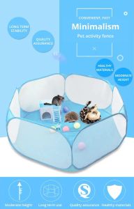 Gaiolas portáteis dobrar pequenos animais de animais para animais de estimação e cobaias porquinhos pet playpen pet arena place game playground