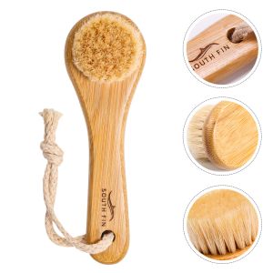 Scrubbers Horse Hair Face Brush Cleansing Deep Cleaning Facial Wash Handheld Manual Tool Household Cleaner