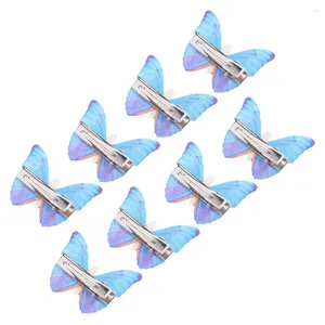 Bandanas 8pcs motyl do włosów klipsy mini spinki do włosów kaczki