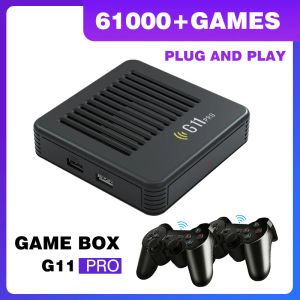 Konsoler G11 Pro Game Box för PS1/Saturn/Sega/DC Emulator Console 61000+ retro -spel med trådlös styrenhet 4K HD TV -videospelkonsol