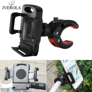 Mobiltelefoner Hållare Univerola Bike Motorcykelstyret Mount Holder For Bicycle Phone Holder With Silicone Support för iPhone Samsung GPS Y240423