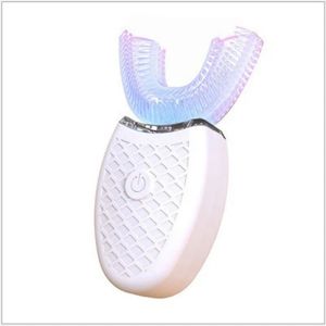 Головы автоматическая звуковая USB -перезаряжаемая электрическая зубная щетка 360 градусов отбеливание U -образной электрической зубной щетки