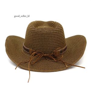 Designer Western Cowboy Cappello per donne Cappello in goccia con perle in lega di piume Summer Beach Cappello Panama Cappello di alta qualità Cappello 781