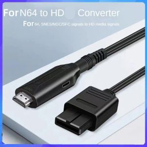 Kablar 100 cm HDMicompatible -kabel för N64/NES/NGC/SFC Signal Converter Video Signal Converter Cable för N64/PS2/Wii/Xbox -spelkonsol