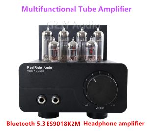 Amplificatore HIFI Tube7 Amplificatore elettronico Amplificatore Bluetooth e Funzione di amplificatore per cuffie, 1 * ECC83, 2 * ECC82 4 * EL84EH