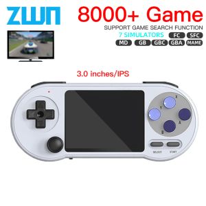 Giocatori SF2000 IPS da 3 pollici IPS Wireless Retry Handhell Game Console integrato in 8000 giochi supportano AV Output Mini videogiochi per bambini