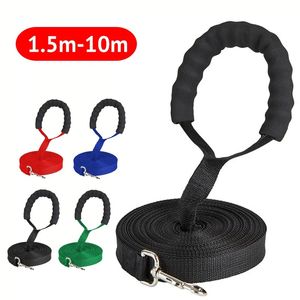 Long Dog Leash Rope with Comfortable Sponge Handle Pet Lead Belt Outdoor Training Dog Lanyard for Small Medium Large Dogs